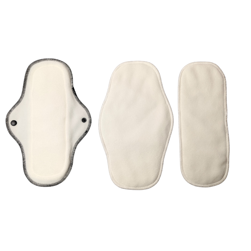 Overnight Bamboo & Polar Fleece Reusable Cloth Pads for Heavy Flow | Leakproof, Eco-Friendly & Ultra-Soft